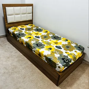 ملحفه ناتوسا مدل کشدار کد کالم یک و نیم نفره سایز 120x200 سانتی متر