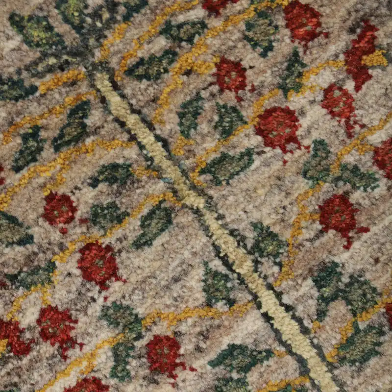 گبه دستبافت مدل شگی طرح مربعی کد 4010919