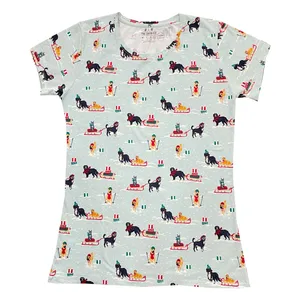 تی شرت آستین کوتاه زنانه اچ اند ام مدل th20