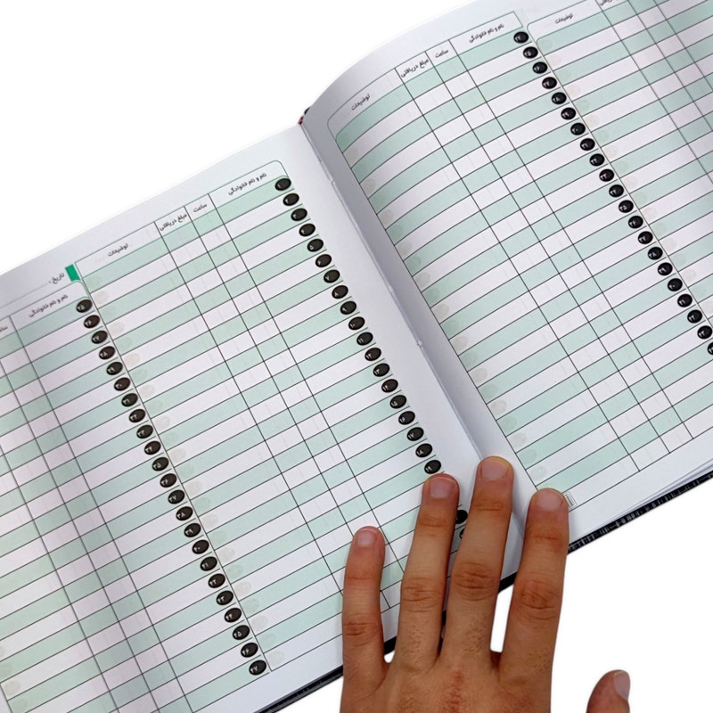 دفتر نوبت دهی 160 برگ مدیر مدل خشتی کد 160