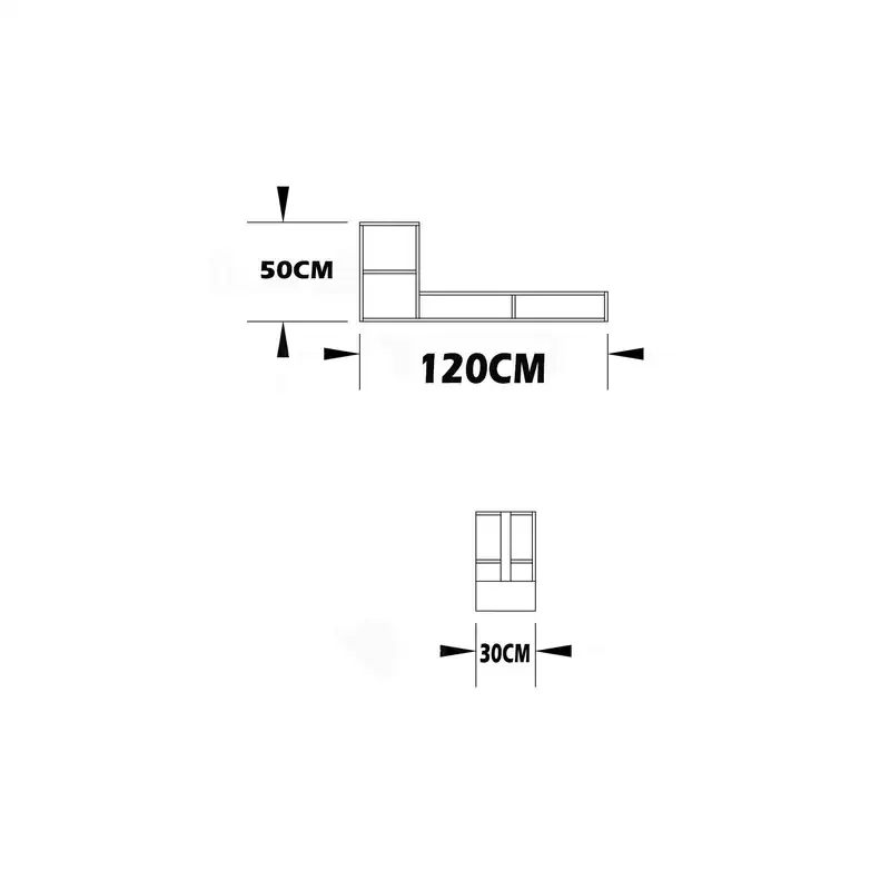 میز تلویزیون دیواری اعیان مدل FH254