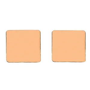 گوشواره طلا 18 عیار زنانه کرابو طرح مربع مدل Kr5061