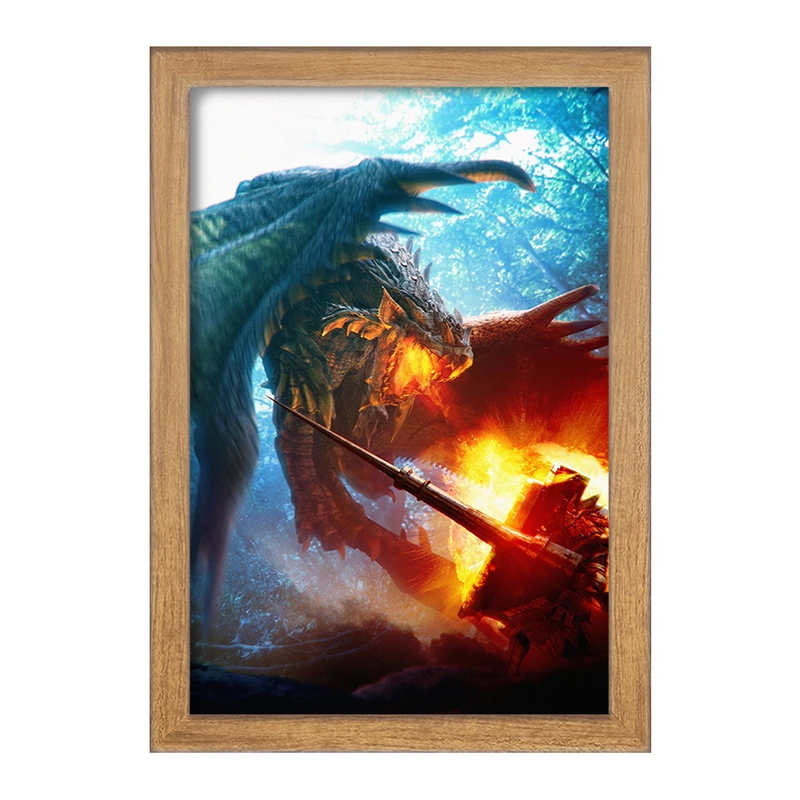 تابلو خندالو مدل بازی شکارچی هیولا (Monster Hunter) کد 33264