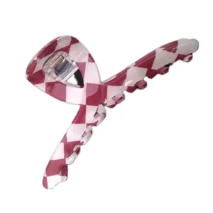 کلیپس مو زنانه مدل شطرنجی