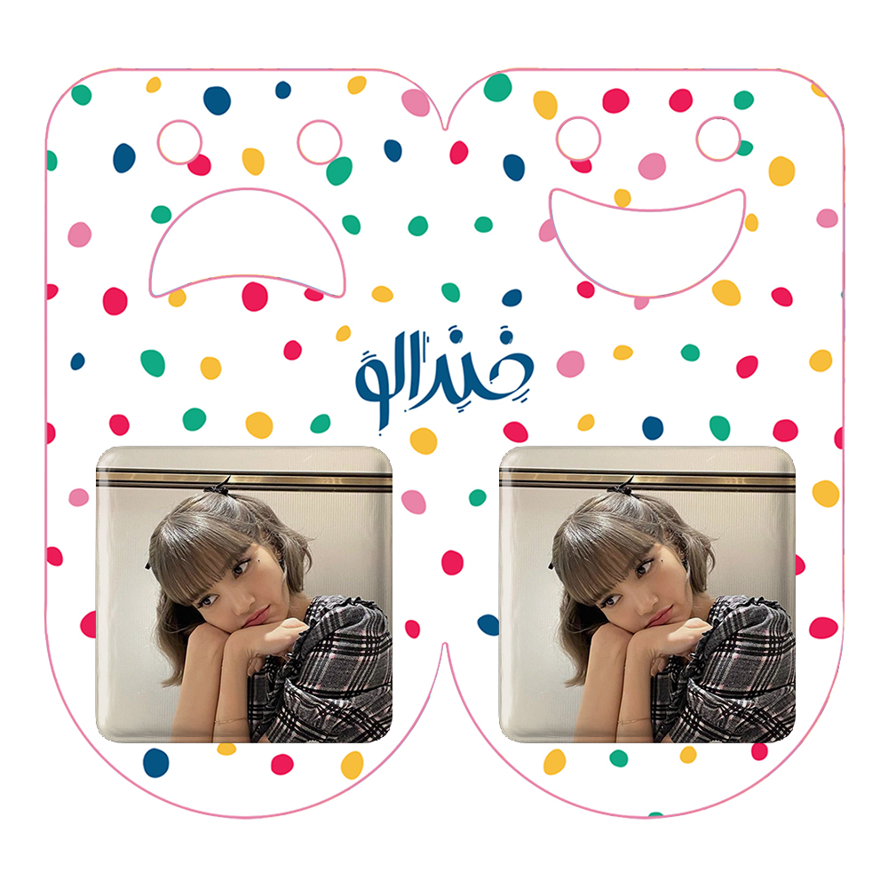 پیکسل خندالو مدل لیسا بلک پینک کد 14324 به همراه مگنت