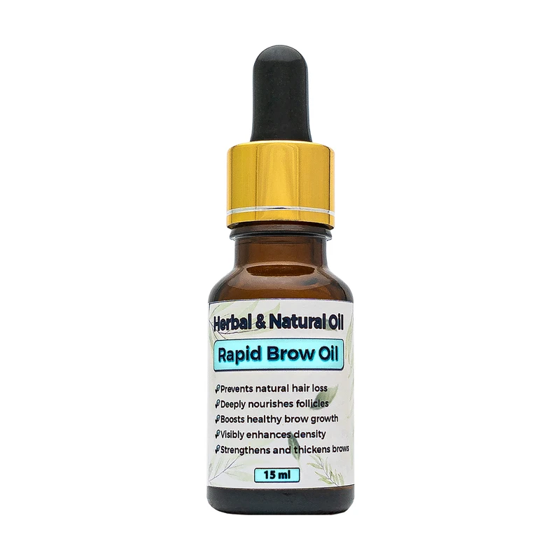 روغن رشد فوری ابرو هربال مدل 5 گیاه حجم 15 میلی لیتر