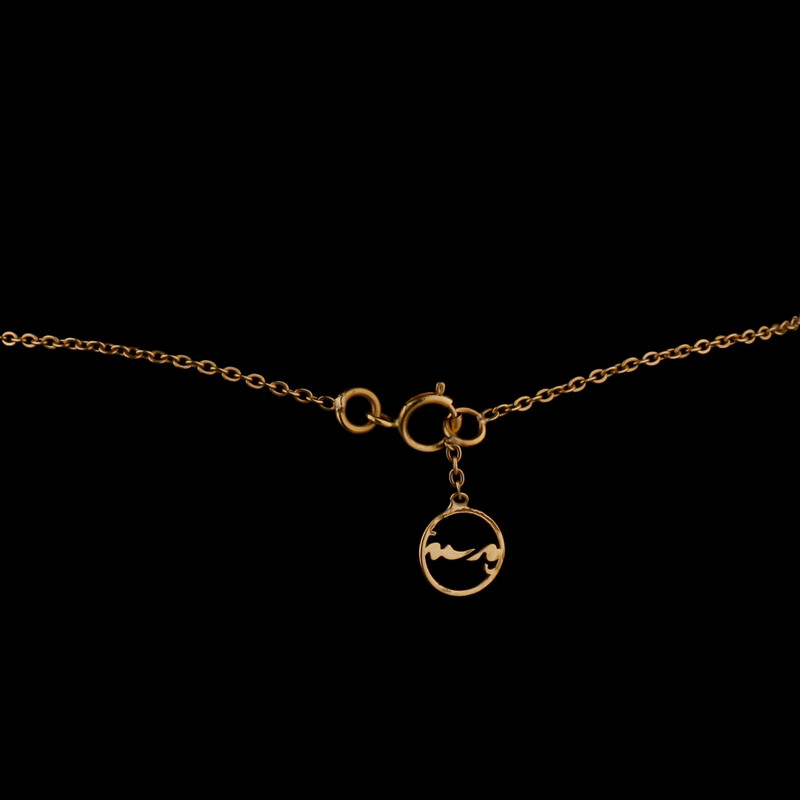 گردنبند طلا 18 عیار دخترانه پرسته مدل WN776