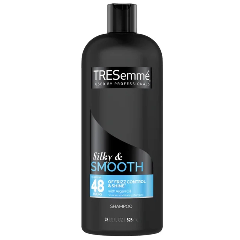 شامپو مو ترزمی مدل silky and smooth مناسب انواع مو حجم 828 میلی لیتر