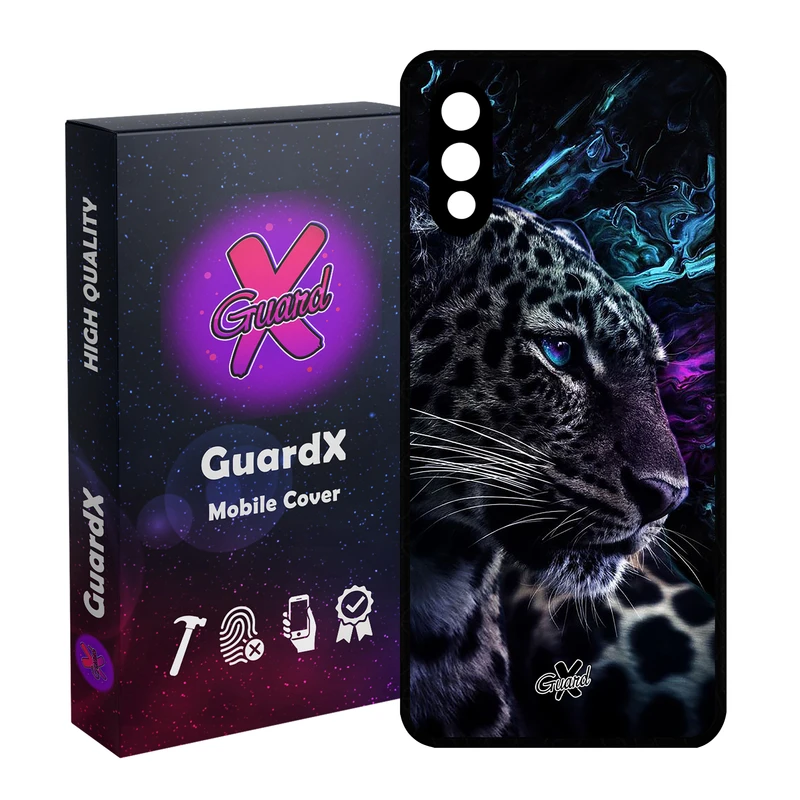 کاور گارد ایکس طرح پلنگ مدل Glass10250 مناسب برای گوشی موبایل سامسونگ Galaxy A02 / M02