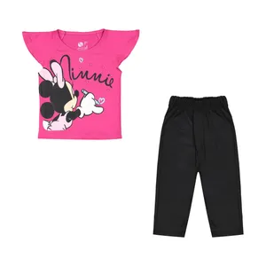 ست تی شرت و شلوار دخترانه سون پون مدل 1391783-53