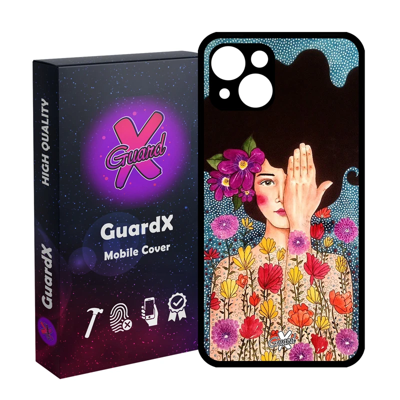 کاور گارد ایکس طرح دختر مدل Glass10144 مناسب برای گوشی موبایل اپل iPhone 13
