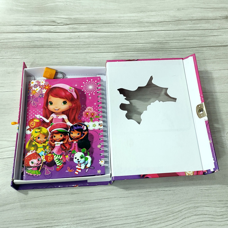 دفترچه خاطرات پیکسل مدل قفل دار طرح دختر کوچولو کد 00123