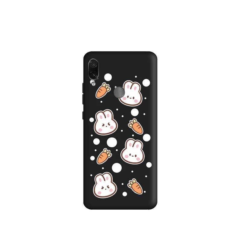 کاور طرح خرگوش و هویچ کد t2231 مناسب برای گوشی موبایل شیائومی Redmi note7 / Redmi note7 pro 