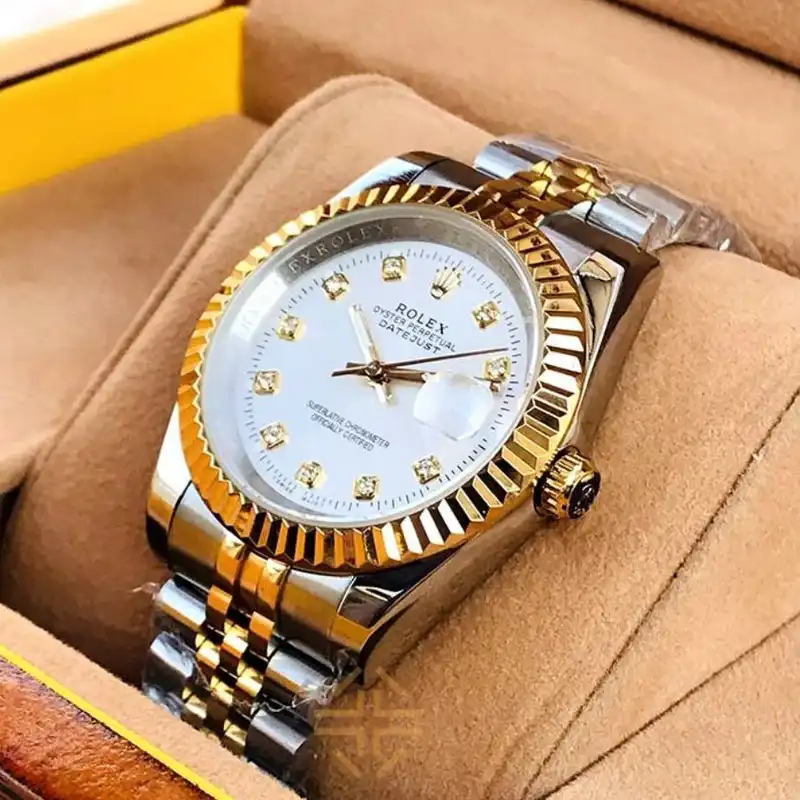 ست ساعت مچی عقربه ای  مدل دیت جاست_نگینی_ساده_تک موتور_09