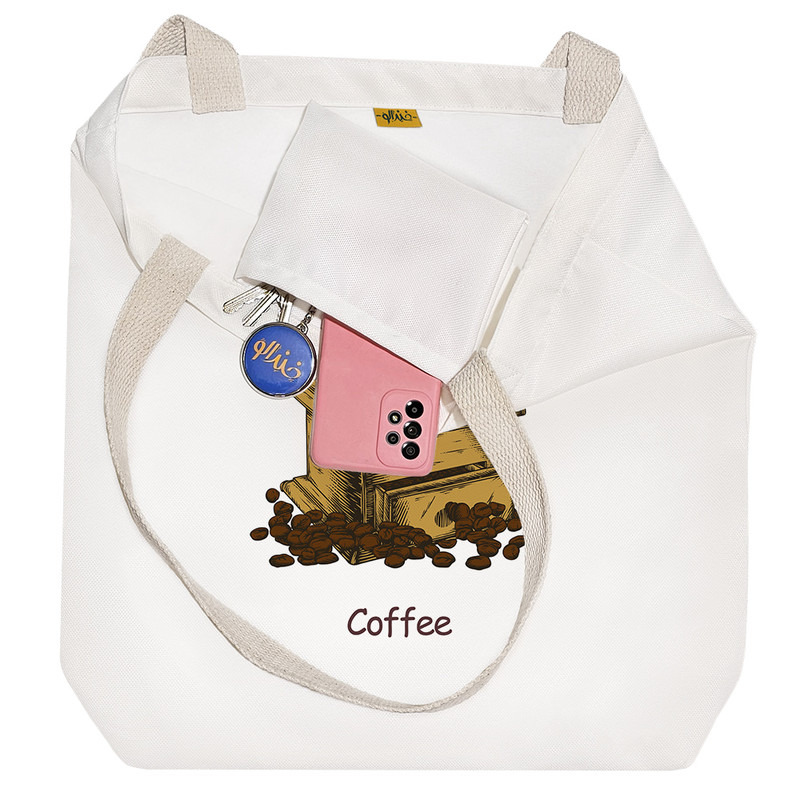 ساک خرید خندالو مدل قهوه کد H1636