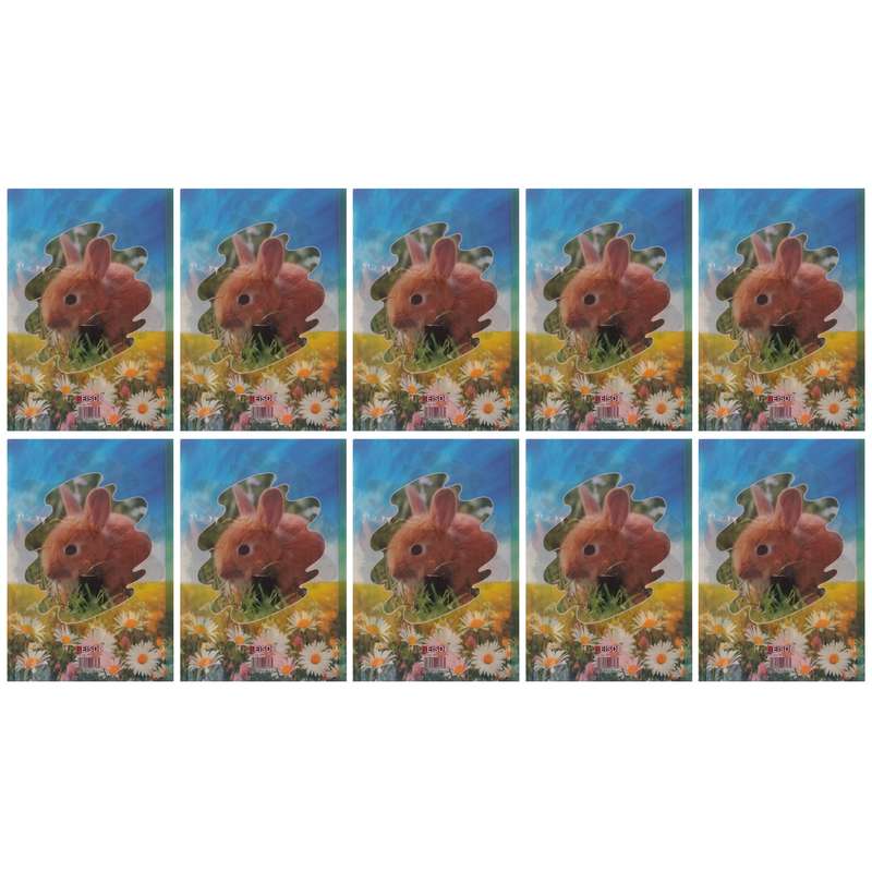 طلق و شیرازه  طرح خرگوش کد 0022 بسته 10 عددی