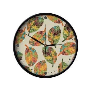 ساعت دیواری مدوپد طرح برگ ابرنگی مدل PAT00025