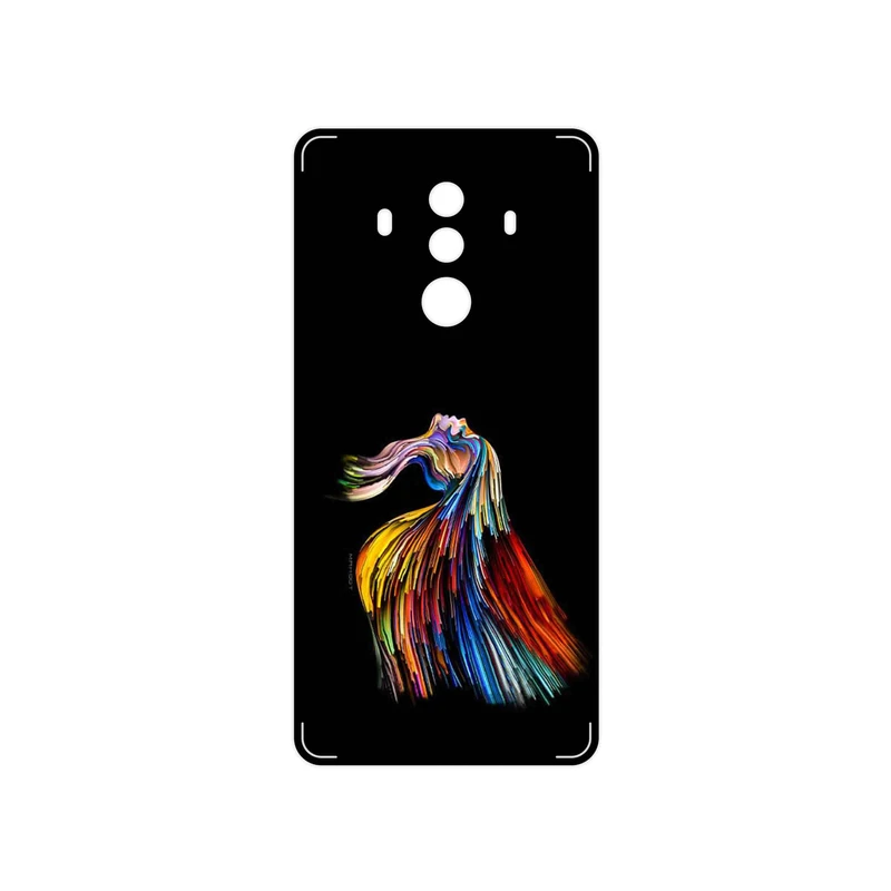 برچسب پوششی ماهوت مدل Rainbow Hair Digital Art مناسب برای گوشی موبایل هوآوی Mate 10 Pro