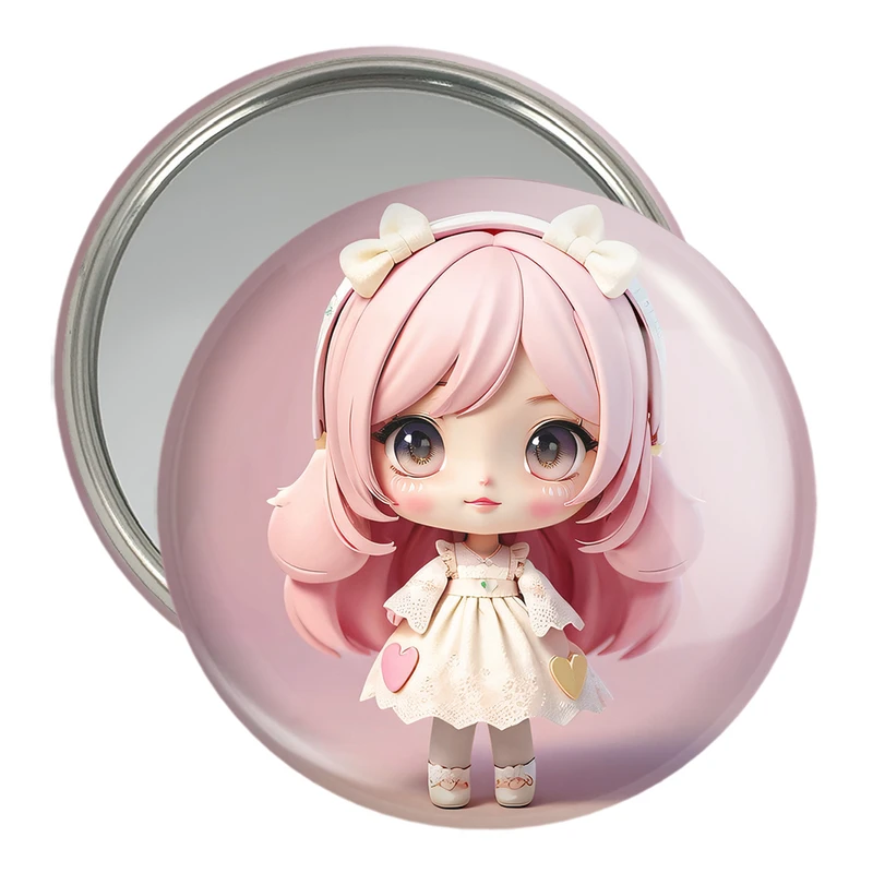 آینه جیبی خندالو مدل دخترانه (Girlish) کد 36869