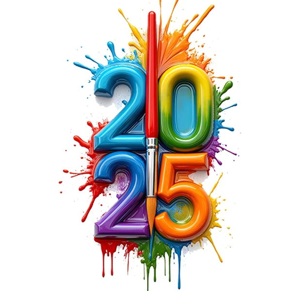 استیکر پارچه و لباس پاد آفرین طرح سال 2025 کد 2127