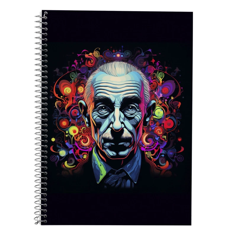 دفتر زبان 50 برگ مدوپد مدل سه خط طرح Oppenheimer کد DF2689