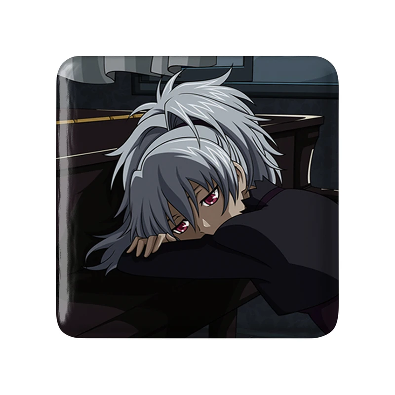 مگنت خندالو طرح یین انیمه تاریک تر از سیاهی Darker Than Black  مدل مربعی کد 22575