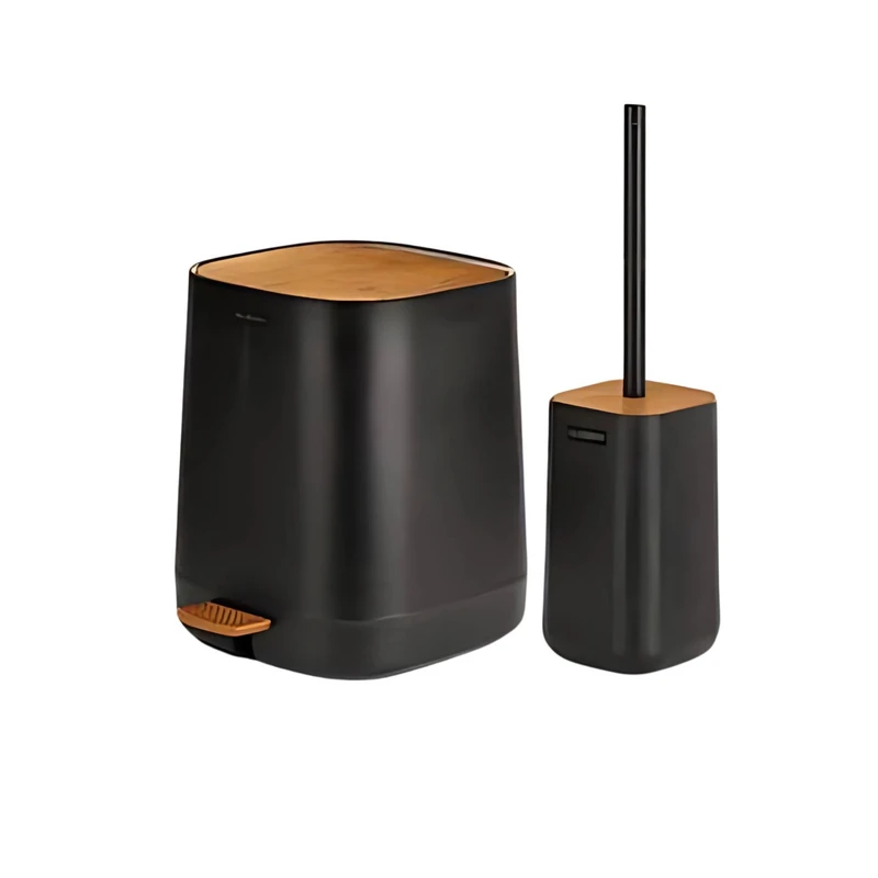 ست سطل و فرچه کنتراست مدل 9900 طرح چوب