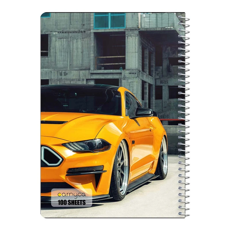 دفتر مشق 100 برگ سیمی کارنیکا طرح فورد ماستنگ Ford Mustang کد 24083