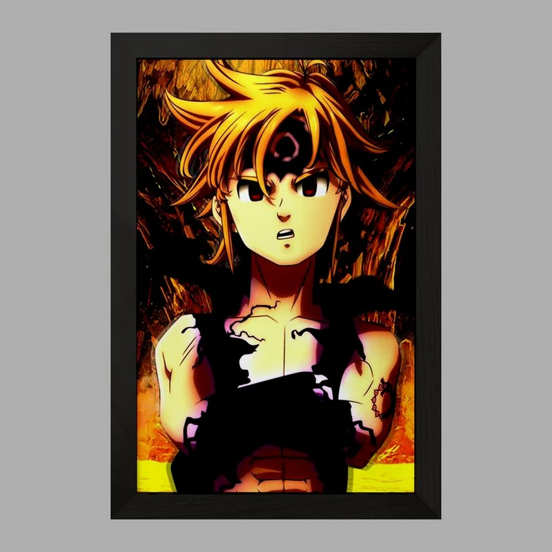 تابلو خندالو مدل ملیوداس انیمه هفت گناه کبیره  کد 17578