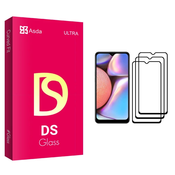 محافظ صفحه نمایش آسدا مدل DS glass مناسب برای گوشی موبایل سامسونگ Galaxy A10s بسته سه عددی