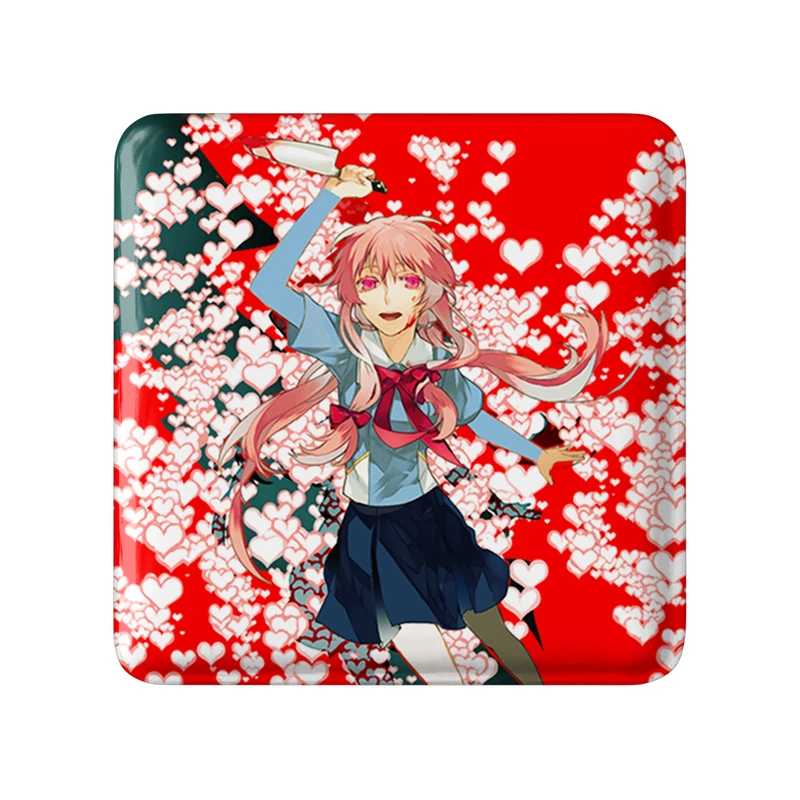 مگنت خندالو طرح یونو انیمه میرای نیکی مدل مربعی کد 32387