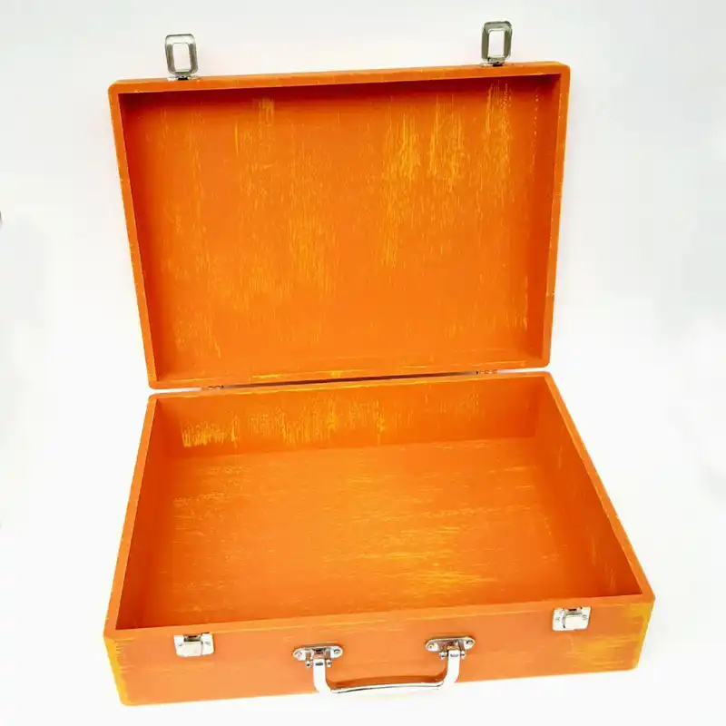 جعبه چوبی مدل چمدان طرح پیکاسو کد WS206