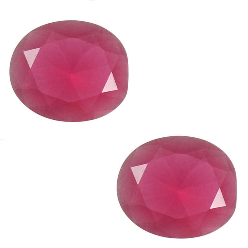 سنگ یاقوت سرخ کد 652510 بسته دو عددی