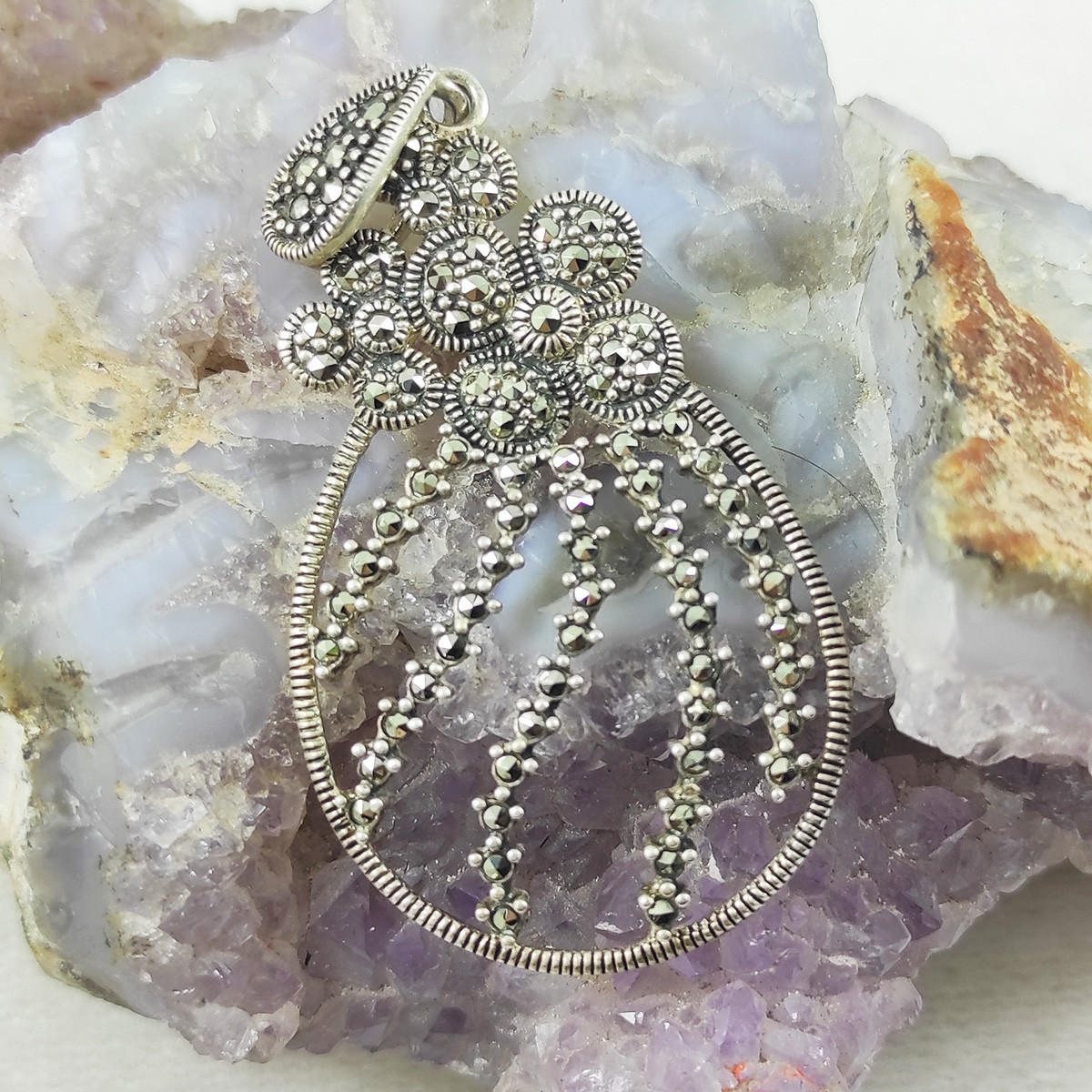 آویز گردنبند نقره قلم سلین کالا مدل MPS-5