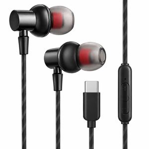 هندزفری تو گوشی دو گوشی ساند می مدل Sm-09، با سیم، با درگاه USB Type-C