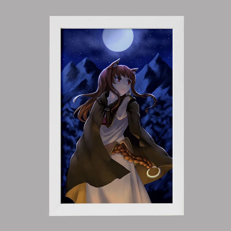 تابلو خندالو مدل هولو انیمه ادویه و گرگ کد 36103