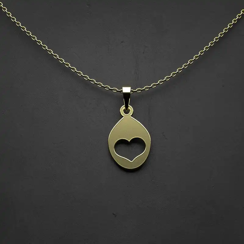 گردنبند طلا 18 عیار زنانه مدوپد مدل هندسی کد CA10562