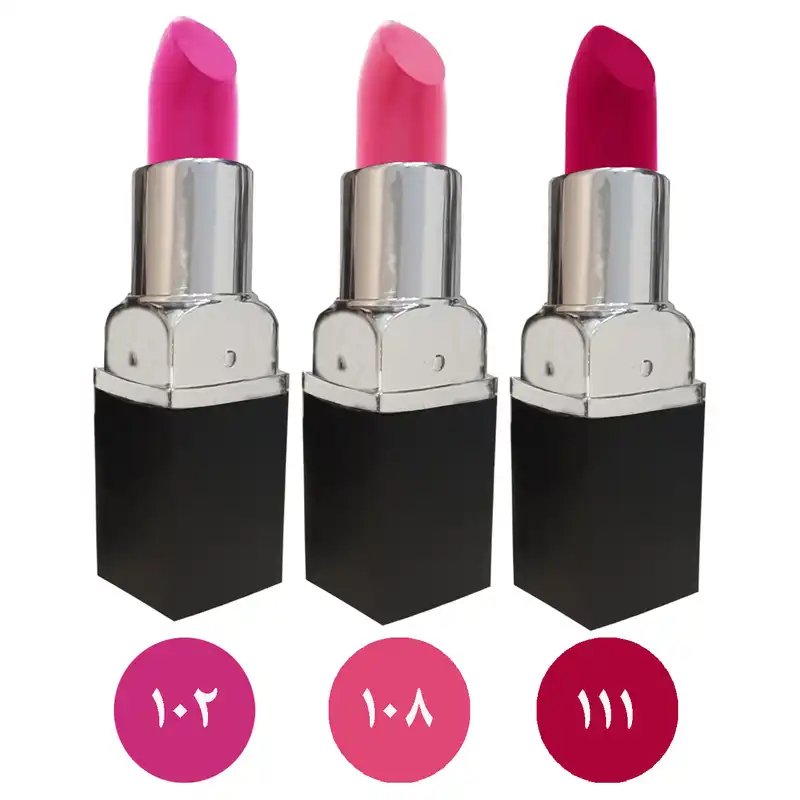 رژ لب جامد مرو کد V3 مجموعه ۳ عددی