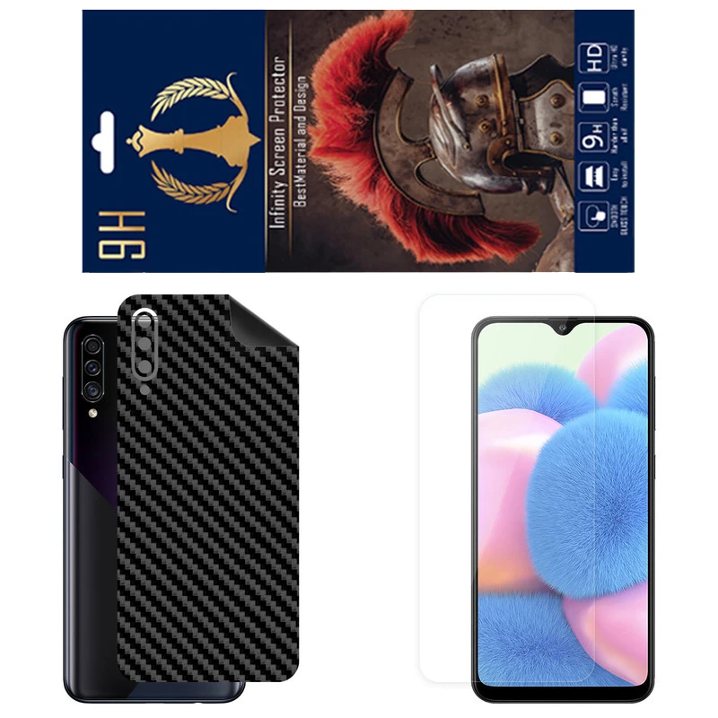 برچسب پوششی اینفینیتی مدل FC مناسب برای گوشی موبایل سامسونگ Galaxy A30S به همراه محافظ صفحه نمایش