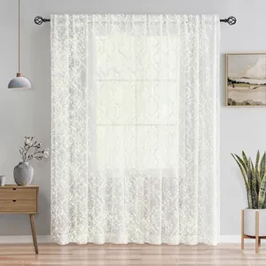 پرده مدل ساده تور پتینه سایز 150x280 سانتی متر