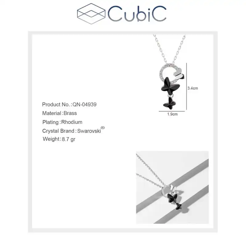 گردنبند زنانه کوبیک مدل QN-049392