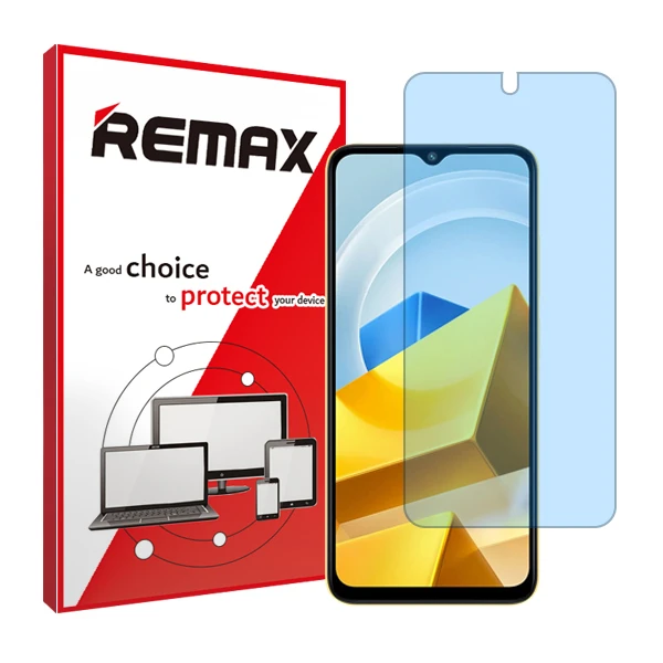 محافظ صفحه نمایش آنتی بلو ریمکس مدل HyBLU مناسب برای گوشی موبایل شیائومی Poco M5