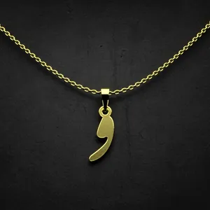 گردنبند طلا 18 عیار زنانه مدوپد مدل حرف و کد I2-1-1778