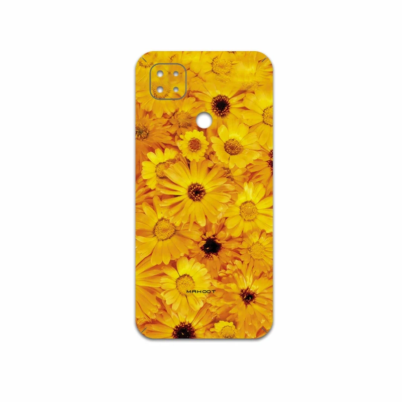 برچسب پوششی ماهوت مدل Yellow-Flower مناسب برای گوشی موبایل شیائومی Poco C31