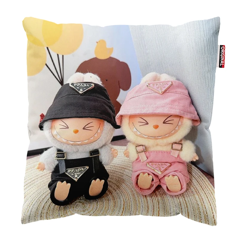 کوسن پاد آفرین مدل عروسک لبوبو کد PK402004 سایز 40*40 سانتی متر