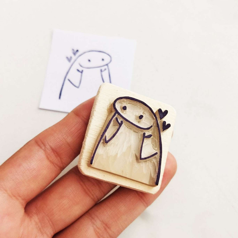 مهر لینو مدل دستساز طرح میقولی