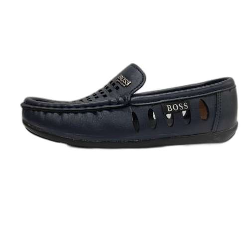 کفش پسرانه مدل تابستانی سوراخدار رنگ سرمه ای