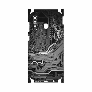 MAHOOT Black Printed Circuit Board-FullSkin Cover Sticker for Samsung Galaxy M10s