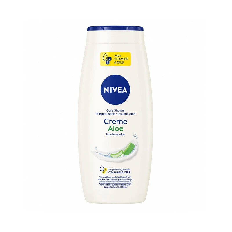 شامپو بدن نیوآ مدل Creme aloe با رایحه آلوئه ورا مناسب برای پوست انواع پوست حجم 750 میلی‌لیتر