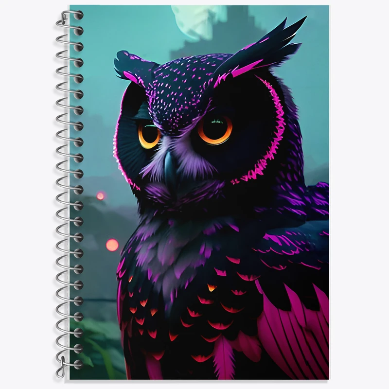 دفتر لغت 50 برگ خندالو طرح جغد کد F6938